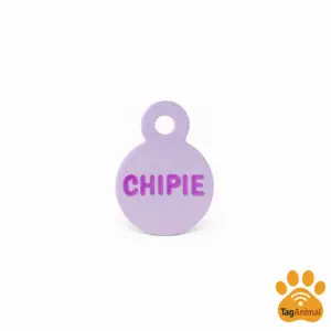 médaille chien avec QR code