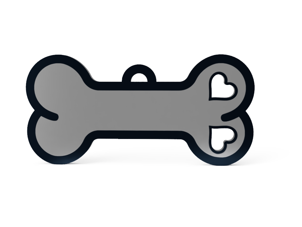 Médaille connectée modèle Os — gabarit